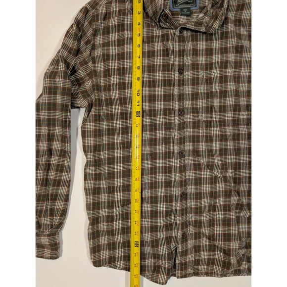 Woolrich Button Up Long Sleeve Shirt Mens Medium Multicolor Plaid Pocket Cotton - Picture 8 of 8